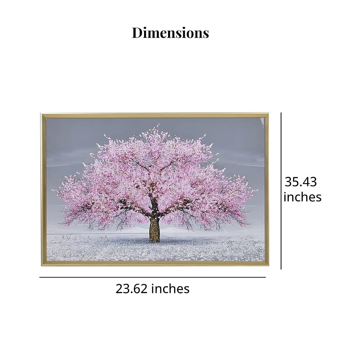 Cherry Blossom Tree Crystal Painting Photo Frame image number 6