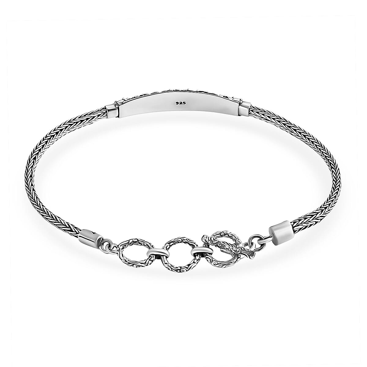 Bali Legacy Sterling Silver Bracelet (6.50-8.0In) 10 Grams image number 3