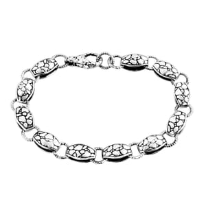 Bali Legacy Twisted Pebble Link Bracelet in Sterling Silver (6.50 In) 19 Grams