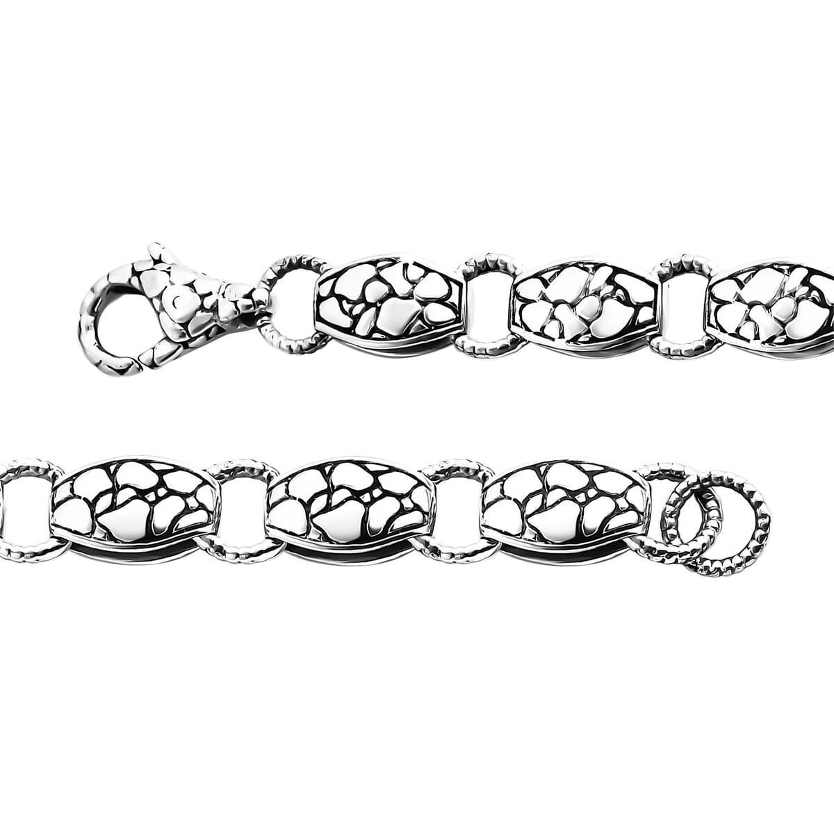 Bali Legacy Twisted Pebble Link Bracelet in Sterling Silver (8.00 In) 23.70 Grams image number 3