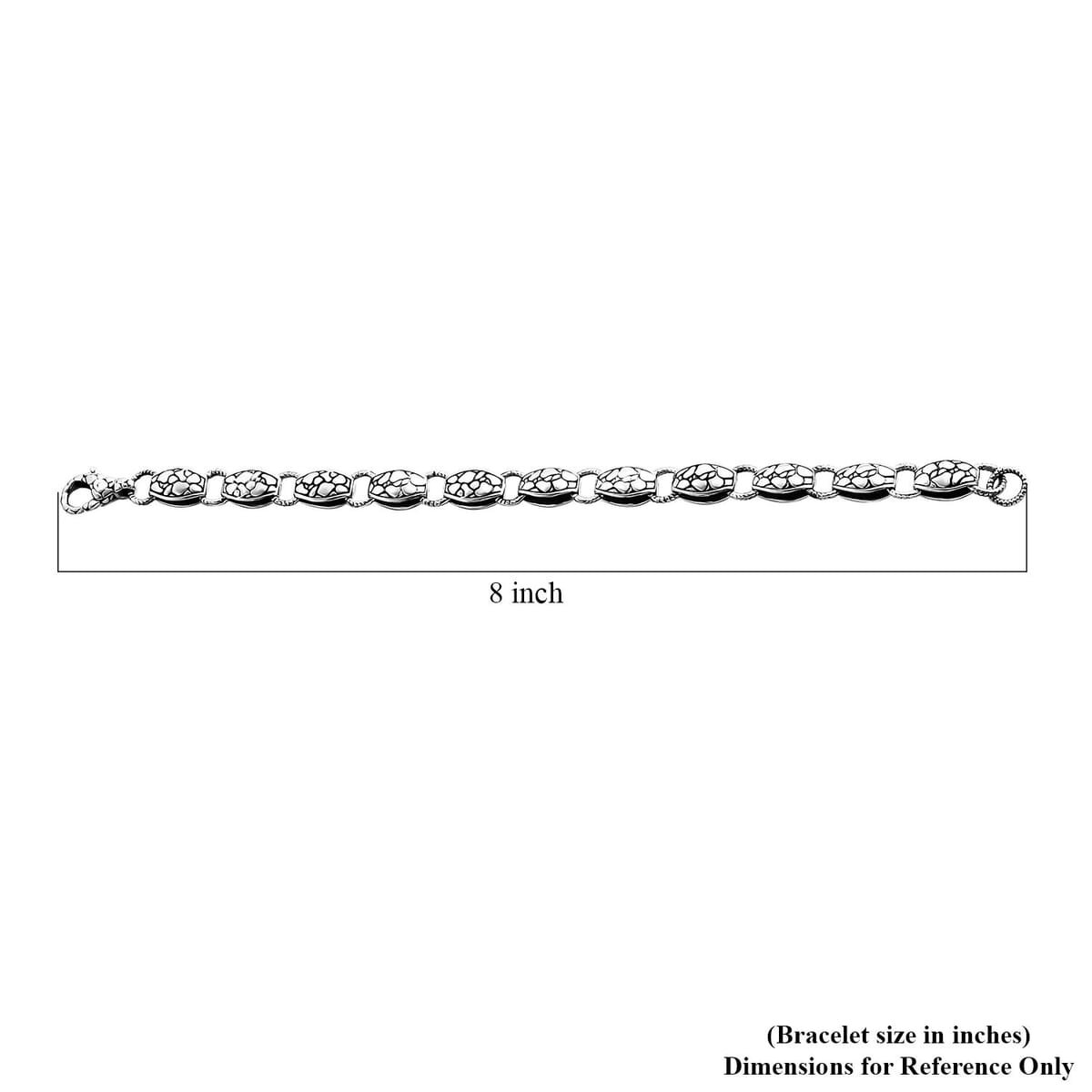 Bali Legacy Twisted Pebble Link Bracelet in Sterling Silver (8.00 In) 23.70 Grams image number 4