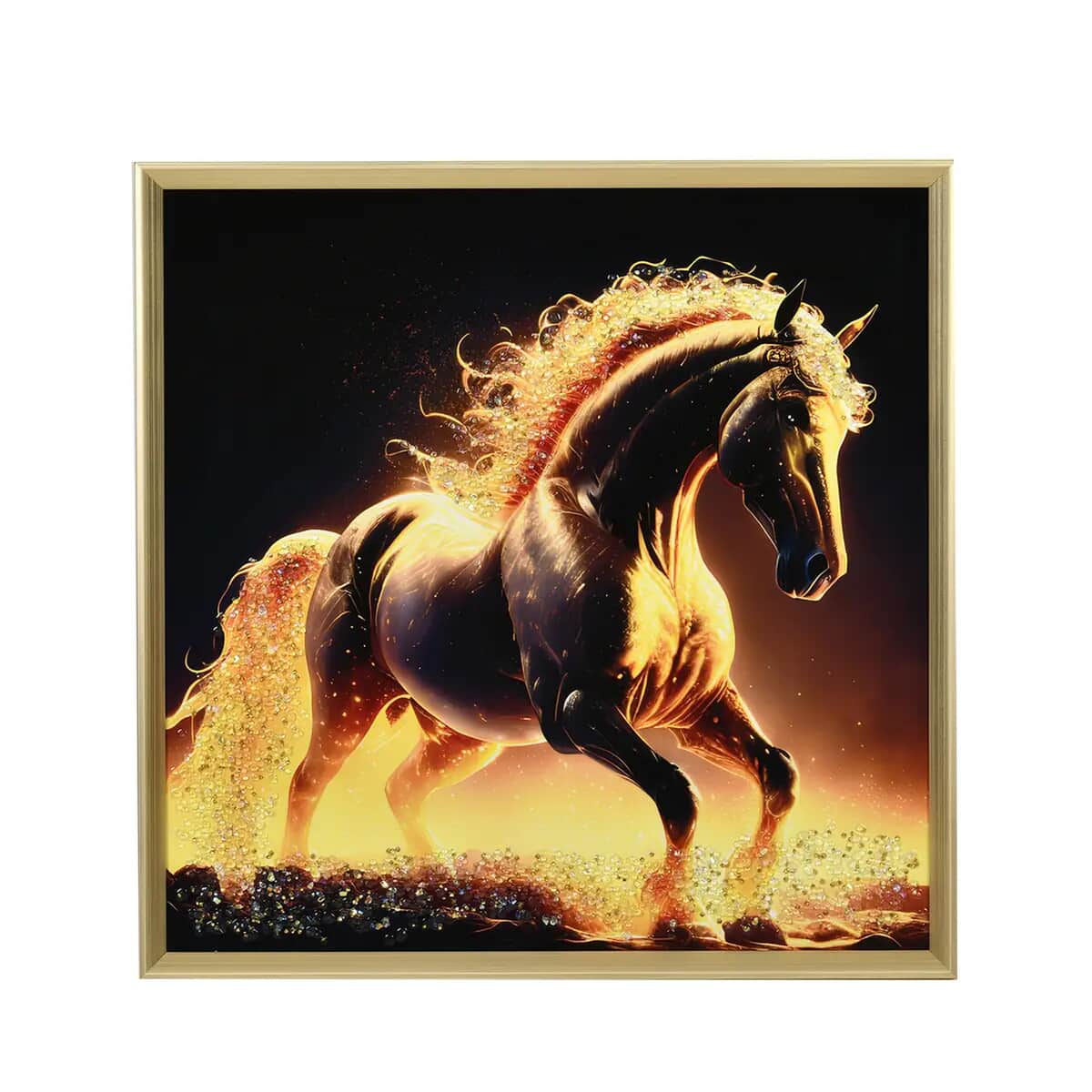 Horse Crystal Painting Photo Frame image number 0