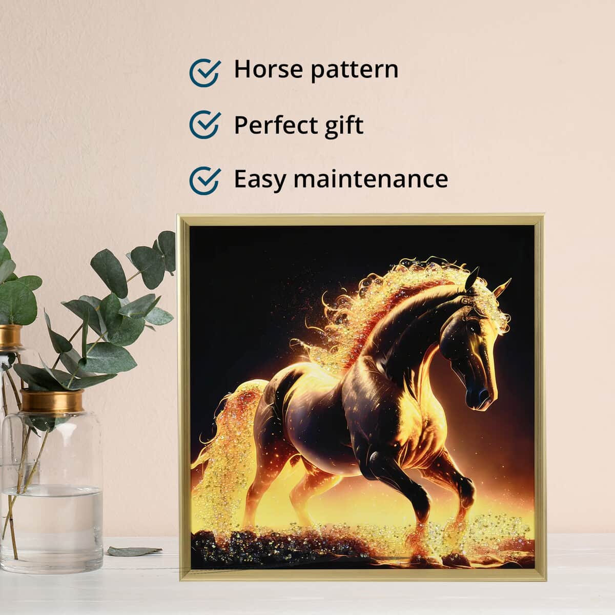 Horse Crystal Painting Photo Frame image number 3