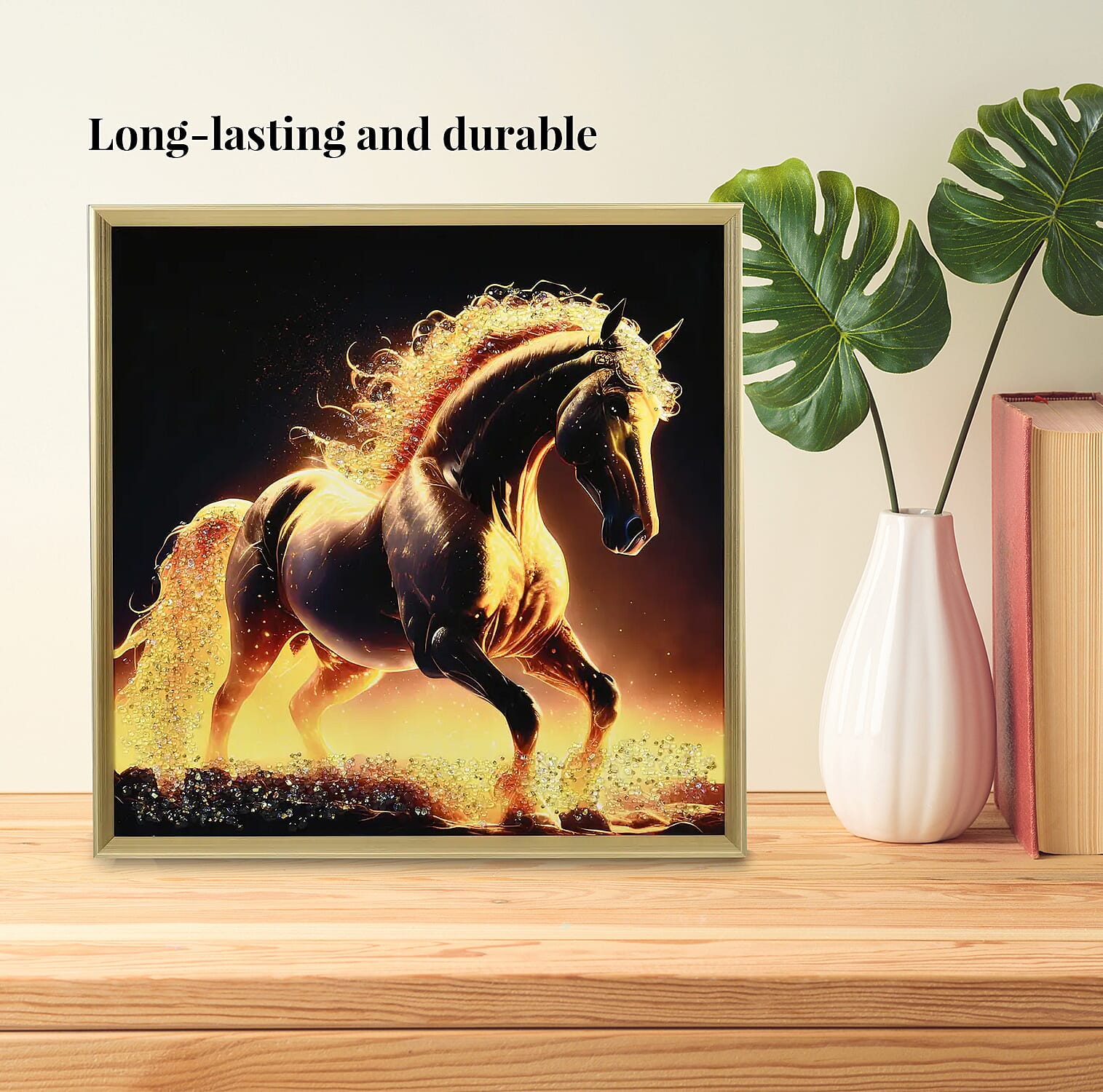 Horse Crystal Painting Photo Frame