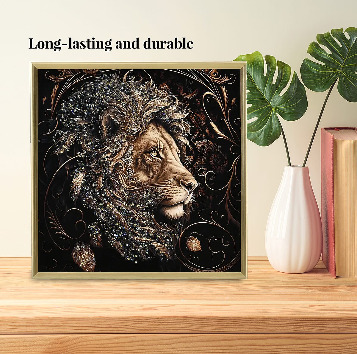 Lion Crystal Painting Photo Frame image number 4