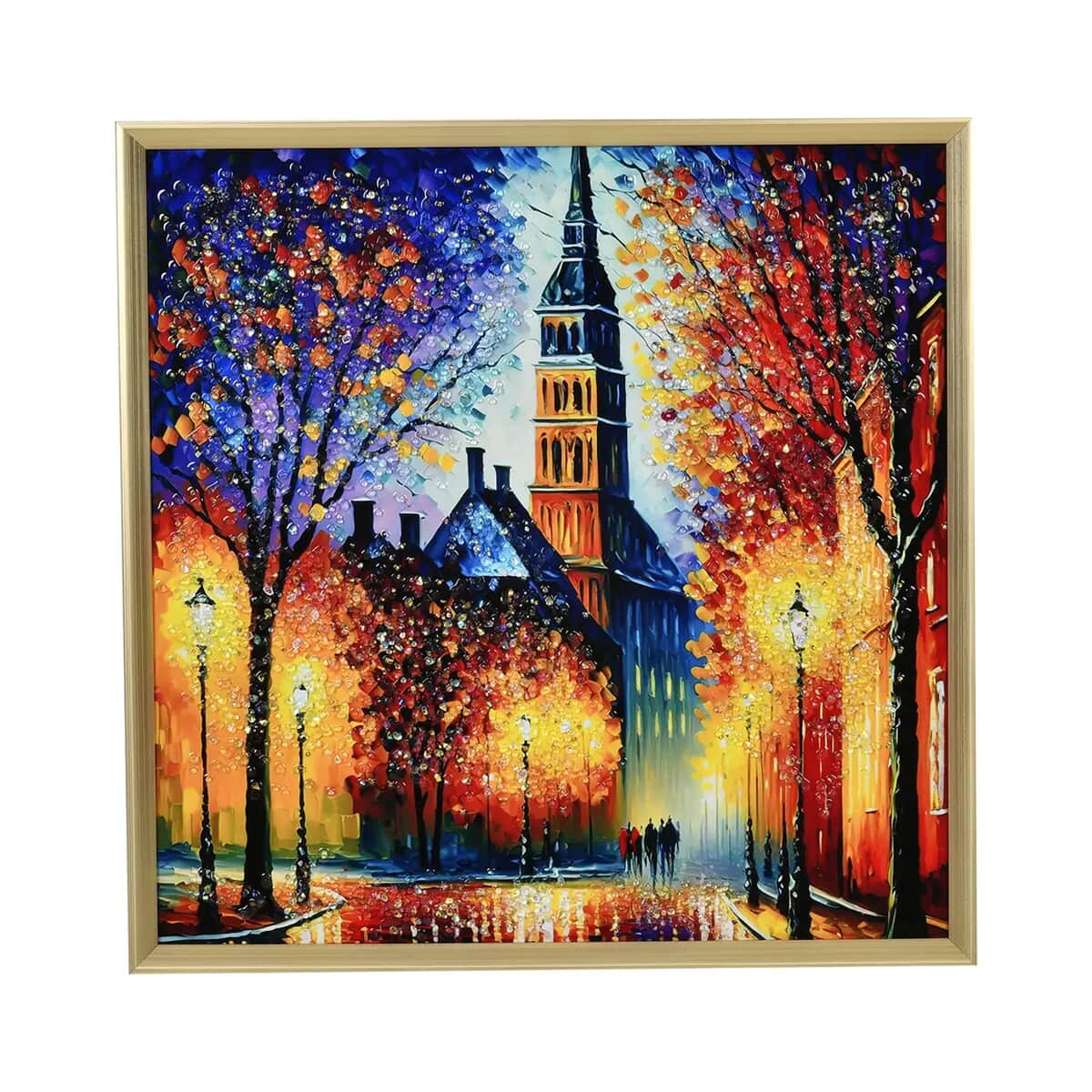 City Street Crystal Painting Photo Frame image number 0