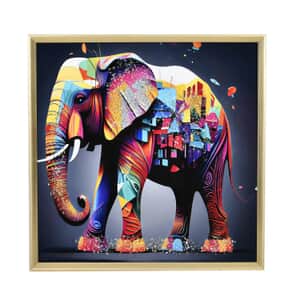 Elephant Crystal Painting Photo Frame