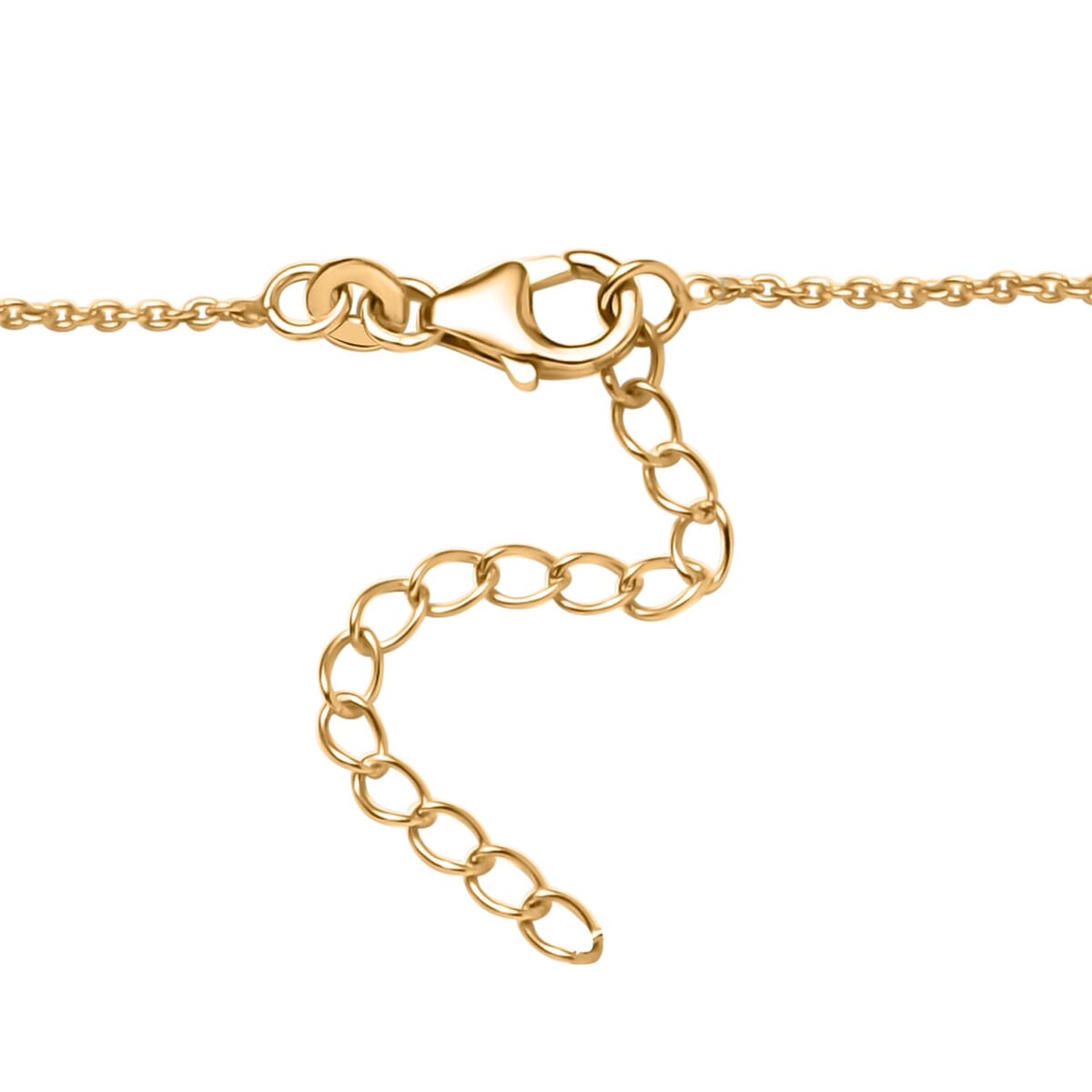 Fresh Water Pearl and Moissanite 0.90 ctw Necklace in Vermeil Yellow Gold Over Sterling Silver 18 Inches image number 4