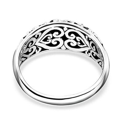 Bali Legacy Frangipani Flower Ring in Sterling Silver (Size 10.0) 4.90 Grams