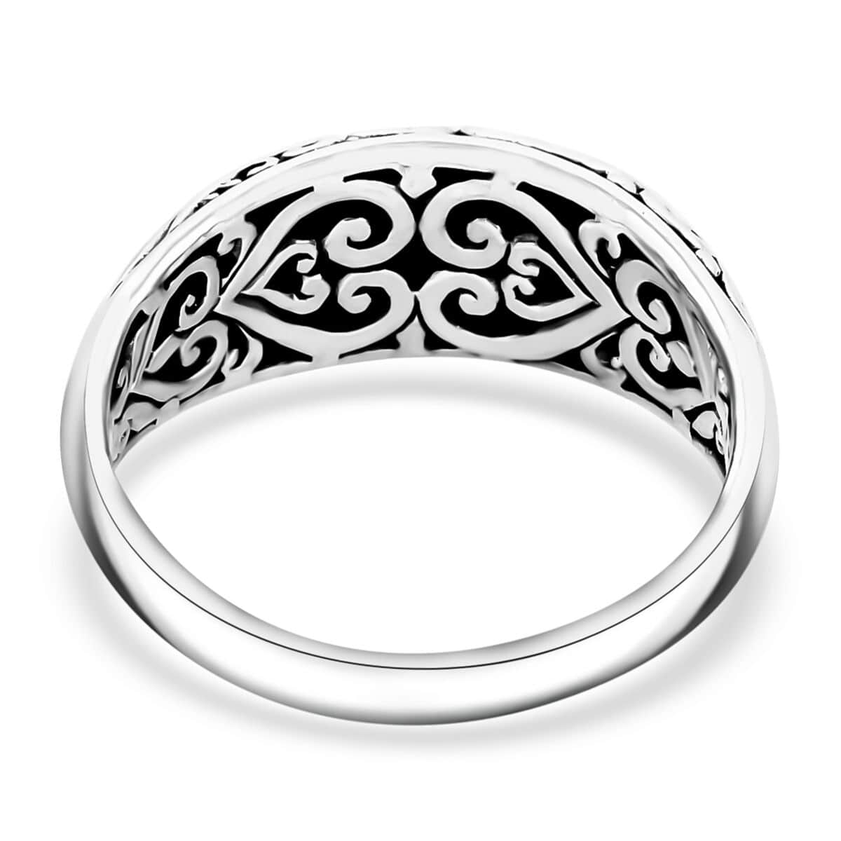 Bali Legacy Sterling Silver Filigree Ring (Size 10.0) 5 Grams image number 4