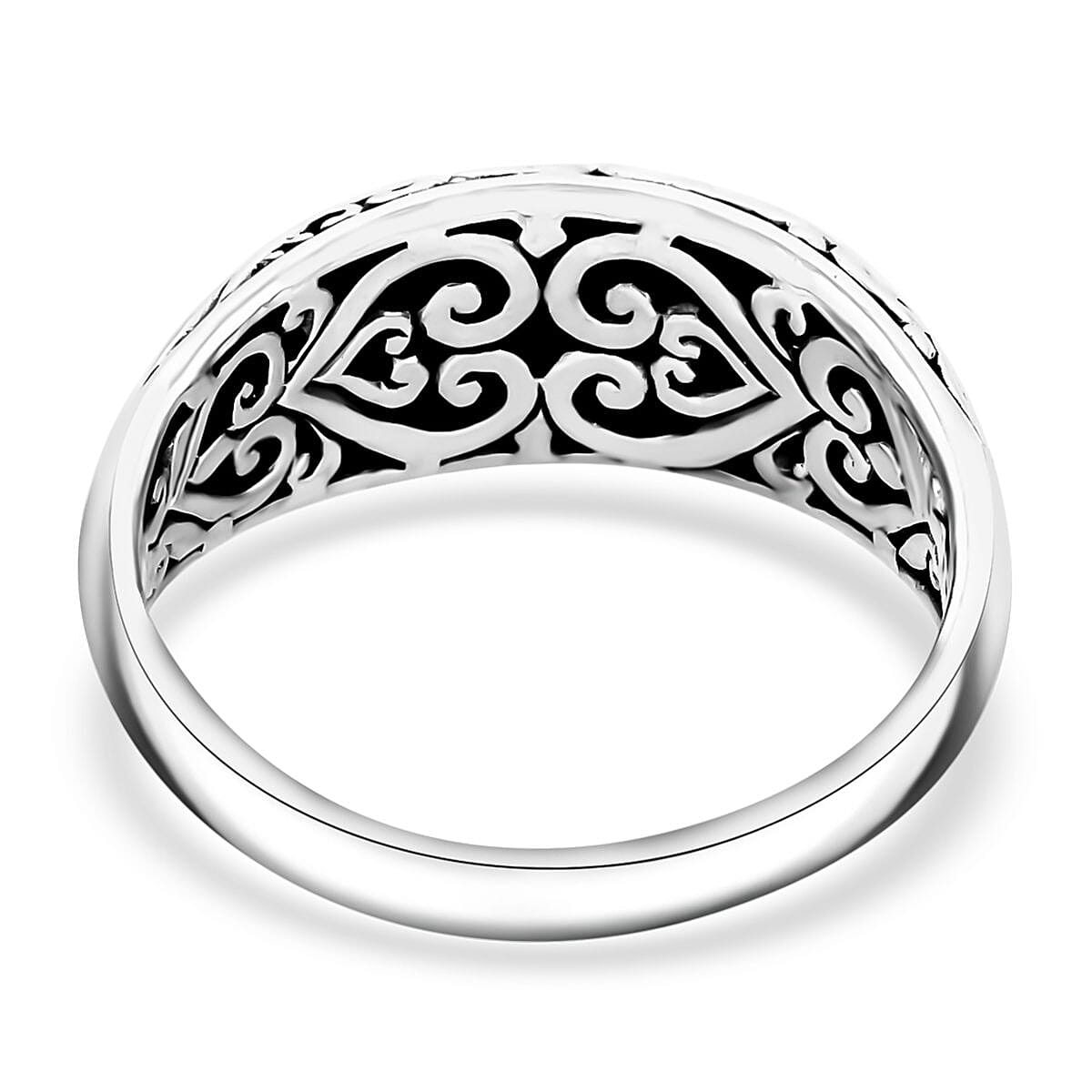 Bali Legacy Filigree Ring in Sterling Silver (Size 8.0) 5 Grams image number 4