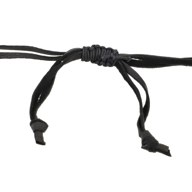 Buffalo Horn Necklace with Wooden Beads (Adjustable)