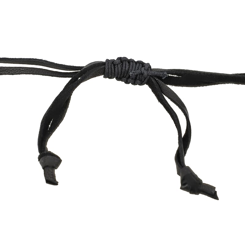 Buffalo Horn Necklace with Wooden Beads (Adjustable)