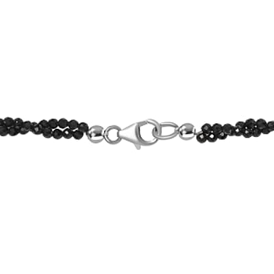 Labradorite and Thai Black Spinel 115.00 ctw Necklace