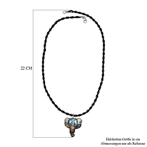 Labradorite and Thai Black Spinel 115.00 ctw Necklace