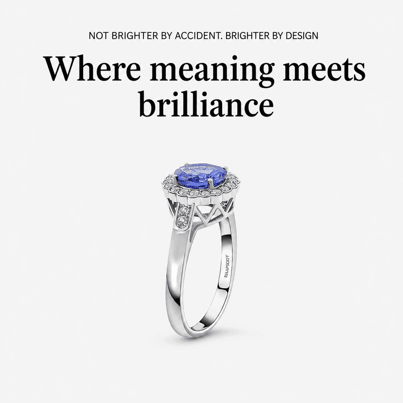 Certified & Appraised Rhapsody 950 Platinum AAAA Tanzanite and E-F VS Diamond Ring (Size 10.0) 5.06 Grams 2.10 ctw