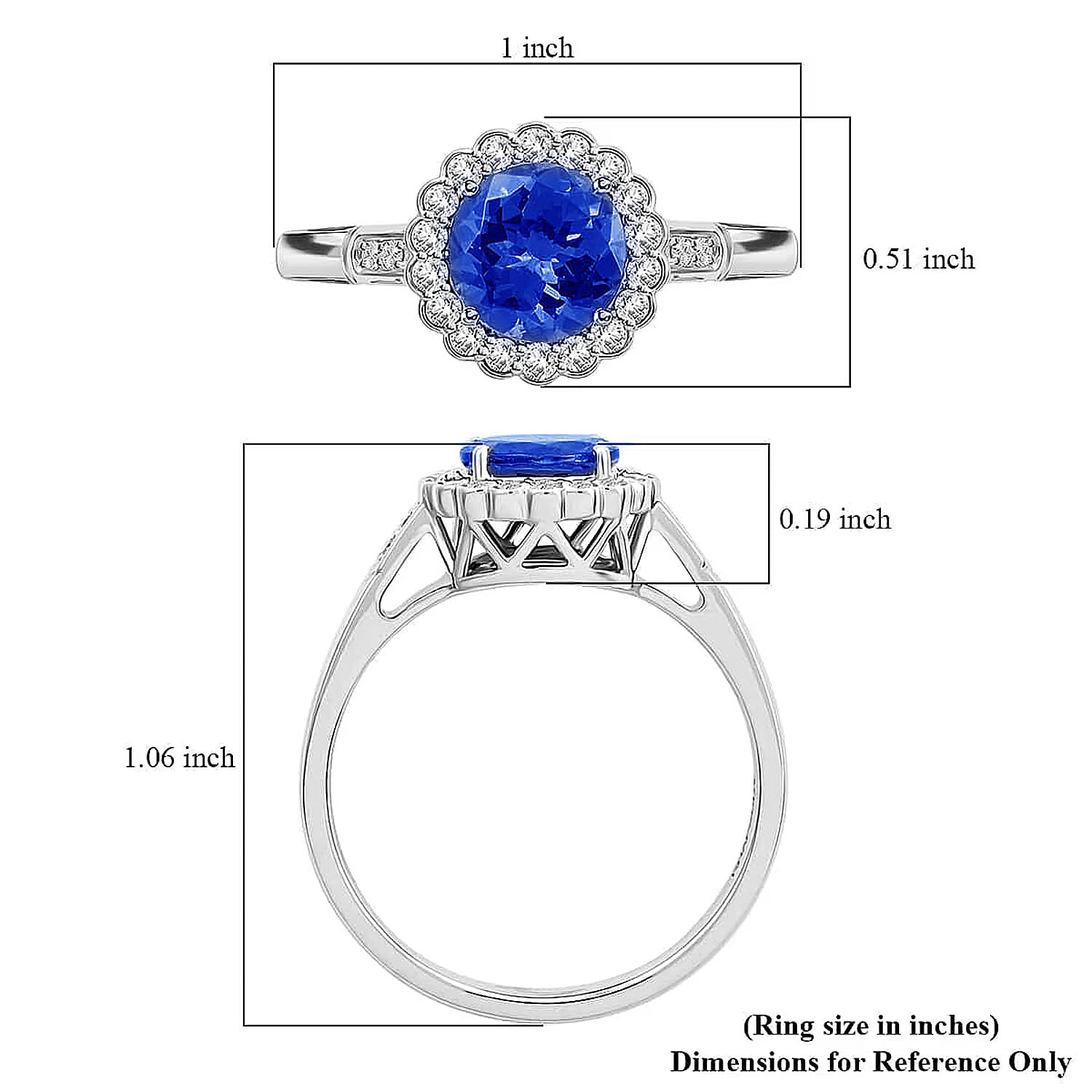 Certified & Appraised Rhapsody 950 Platinum AAAA Tanzanite and E-F VS Diamond Ring (Size 10.0) 5.06 Grams 2.10 ctw