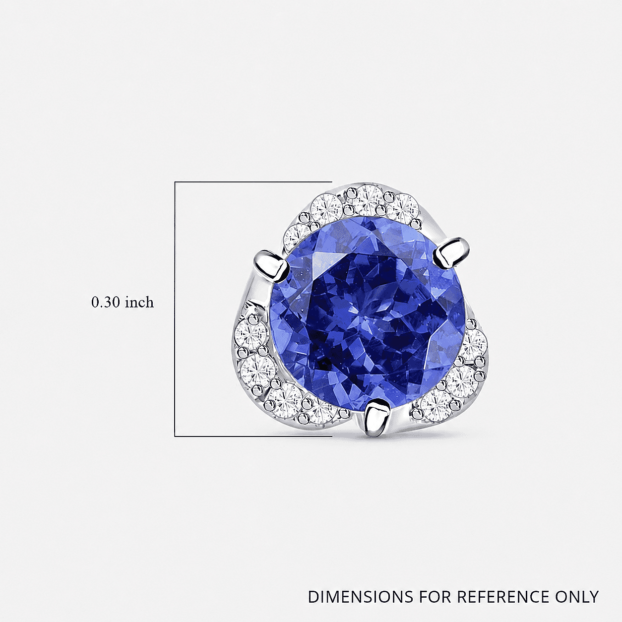 Certified & Appraised Rhapsody 950 Platinum AAAA Tanzanite and E-F VS Diamond Stud Earrings 2.00 ctw