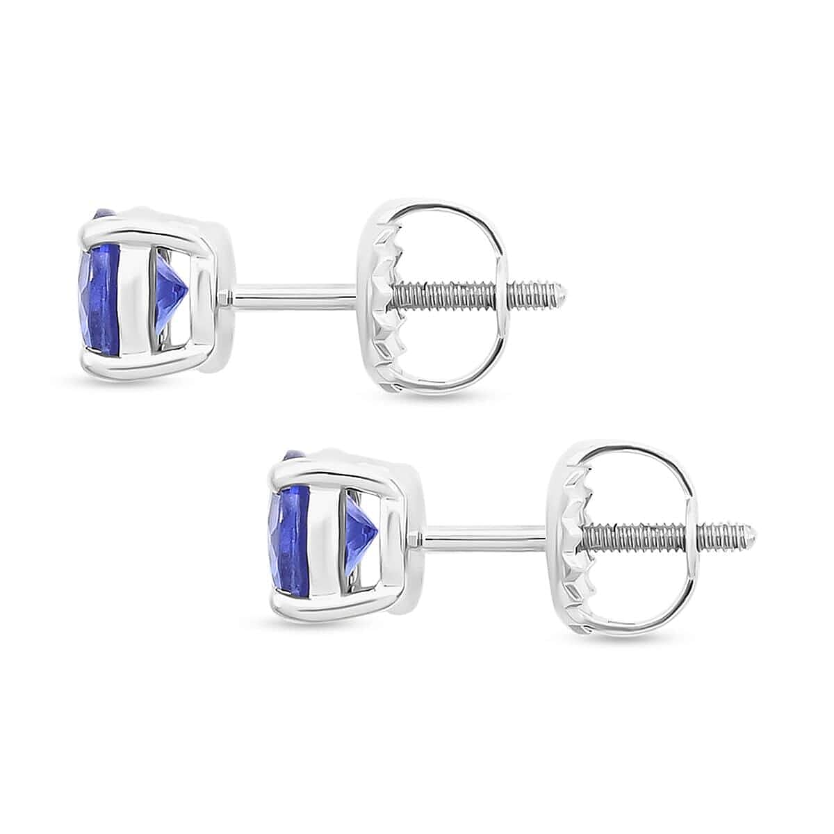 Certified & Appraised Rhapsody AAAA Tanzanite 1.30 ctw Stud Earrings in 950 Platinum