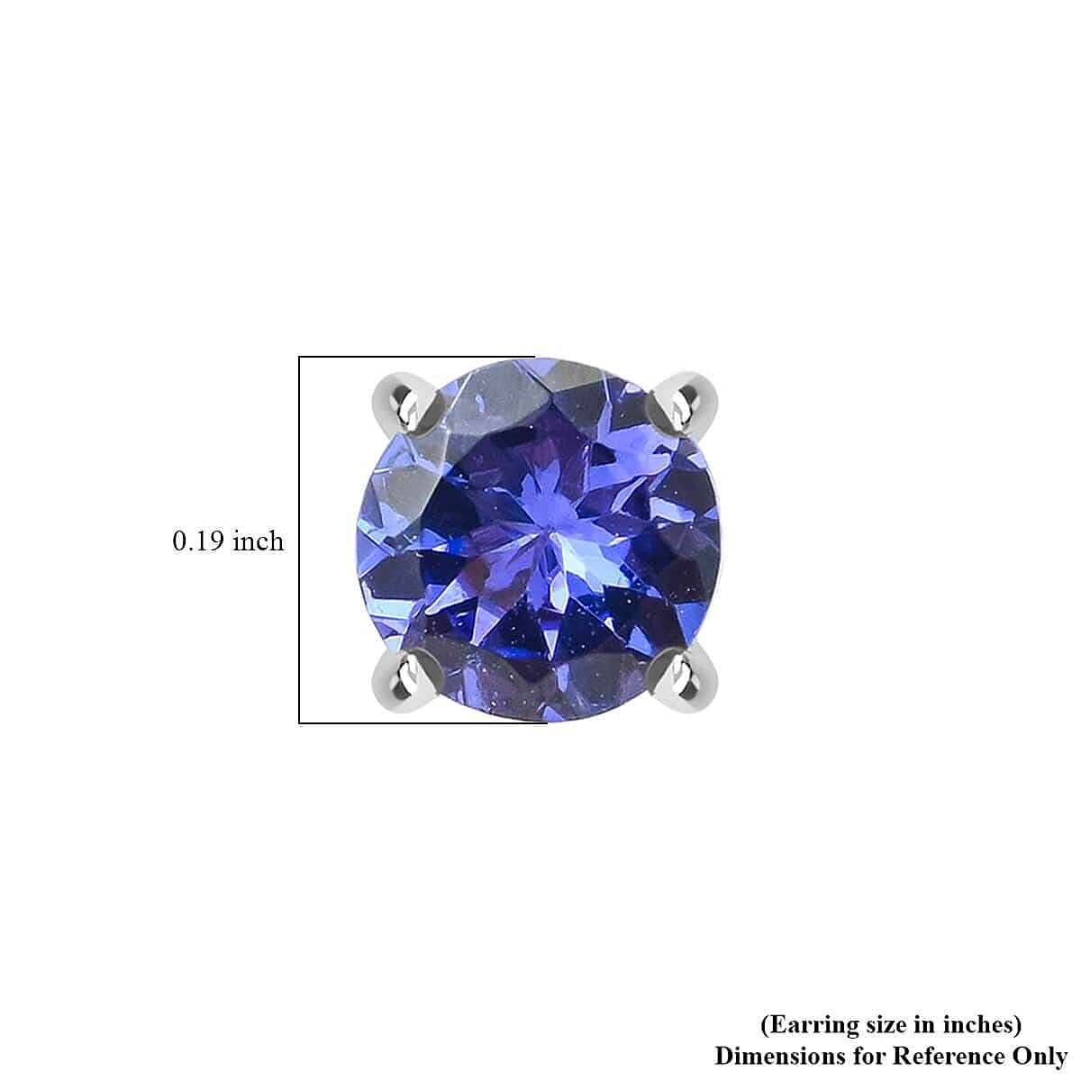 Certified & Appraised Rhapsody AAAA Tanzanite 1.30 ctw Stud Earrings in 950 Platinum