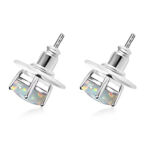 D'Joy Ethiopian Opal  Earring in Platinum Over Sterling Silver 1.64 ctw (Del. in 10-12 Days)