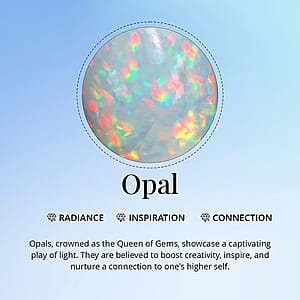 D'Joy Ethiopian Opal  Earring in Platinum Over Sterling Silver 1.64 ctw (Del. in 10-12 Days)