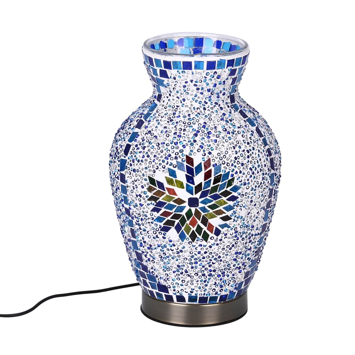 Turkish Moroccan Glass Mosaic Vase Lamp (5V, USB Cable, 3W) image number 0