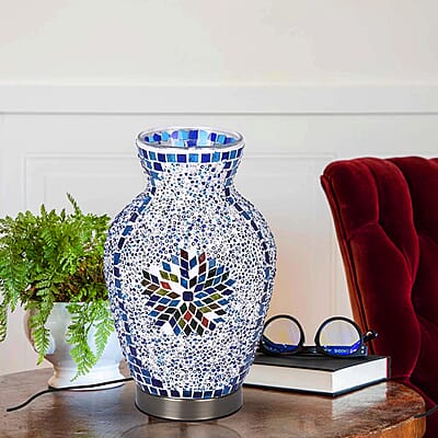 Turkish Moroccan Glass Mosaic Vase Lamp (5V, USB Cable, 3W)