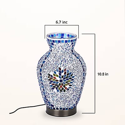 Turkish Moroccan Glass Mosaic Vase Lamp (5V, USB Cable, 3W)