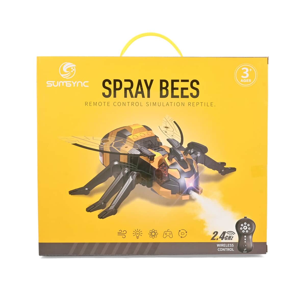 Sumsync Spray Bee Toy with Remote Control, Robot Toys for Kids with Music and LED Light image number 0