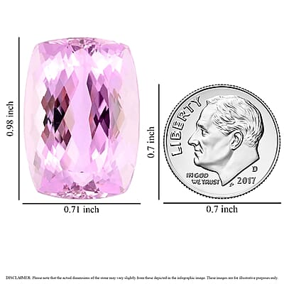 Certified & Appraised AAAA Patroke Kunzite (Cush Free Size) 48.77 ctw