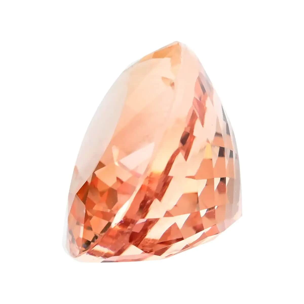 One Of A Kind Certified & Appraised AAAA Marropino Morganite (Oval Free Size) 18.02 ctw image number 1