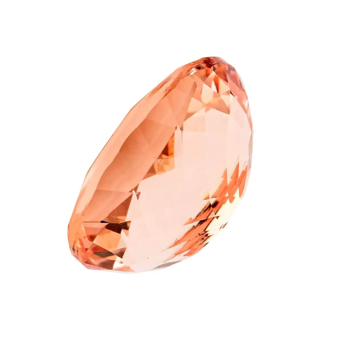 One Of A Kind Certified & Appraised AAAA Marropino Morganite (Oval Free Size) 18.02 ctw image number 2