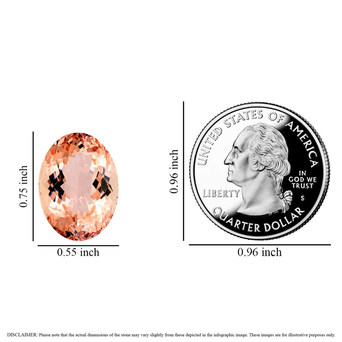 One Of A Kind Certified & Appraised AAAA Marropino Morganite (Oval Free Size) 18.02 ctw image number 4