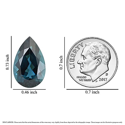 One Of A Kind Certified & Appraised AAAA Monte Belo Indicolite (Pear Free Size) 8.98 ctw