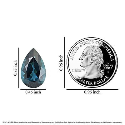 One Of A Kind Certified & Appraised AAAA Monte Belo Indicolite (Pear Free Size) 8.98 ctw