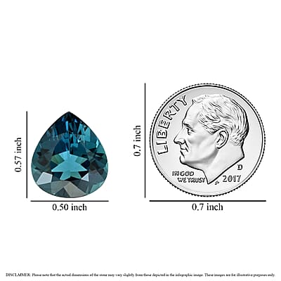 One Of A Kind Certified & Appraised AAAA Monte Belo Indicolite (Pear Free Size) 7.46 ctw