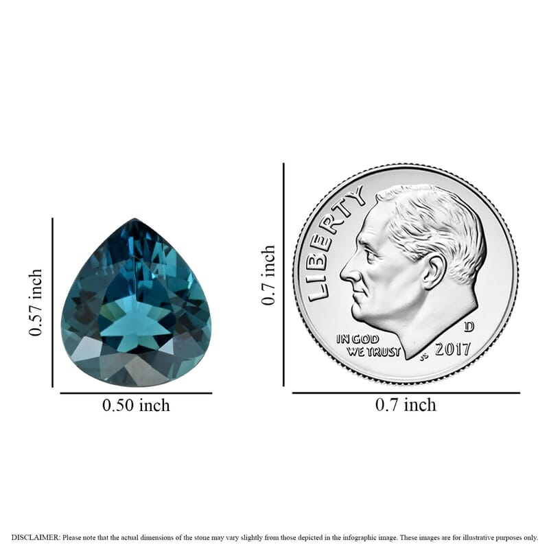 One Of A Kind Certified & Appraised AAAA Monte Belo Indicolite (Pear Free Size) 7.46 ctw