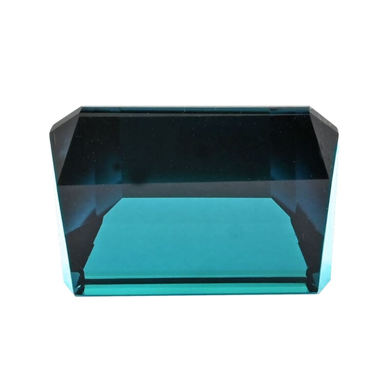 (Do Not Schedule For LS) Chairman Vault Collection Certified & Appraised AAAA Monte Belo Indicolite (Oct Free Size) 14.49 ctw