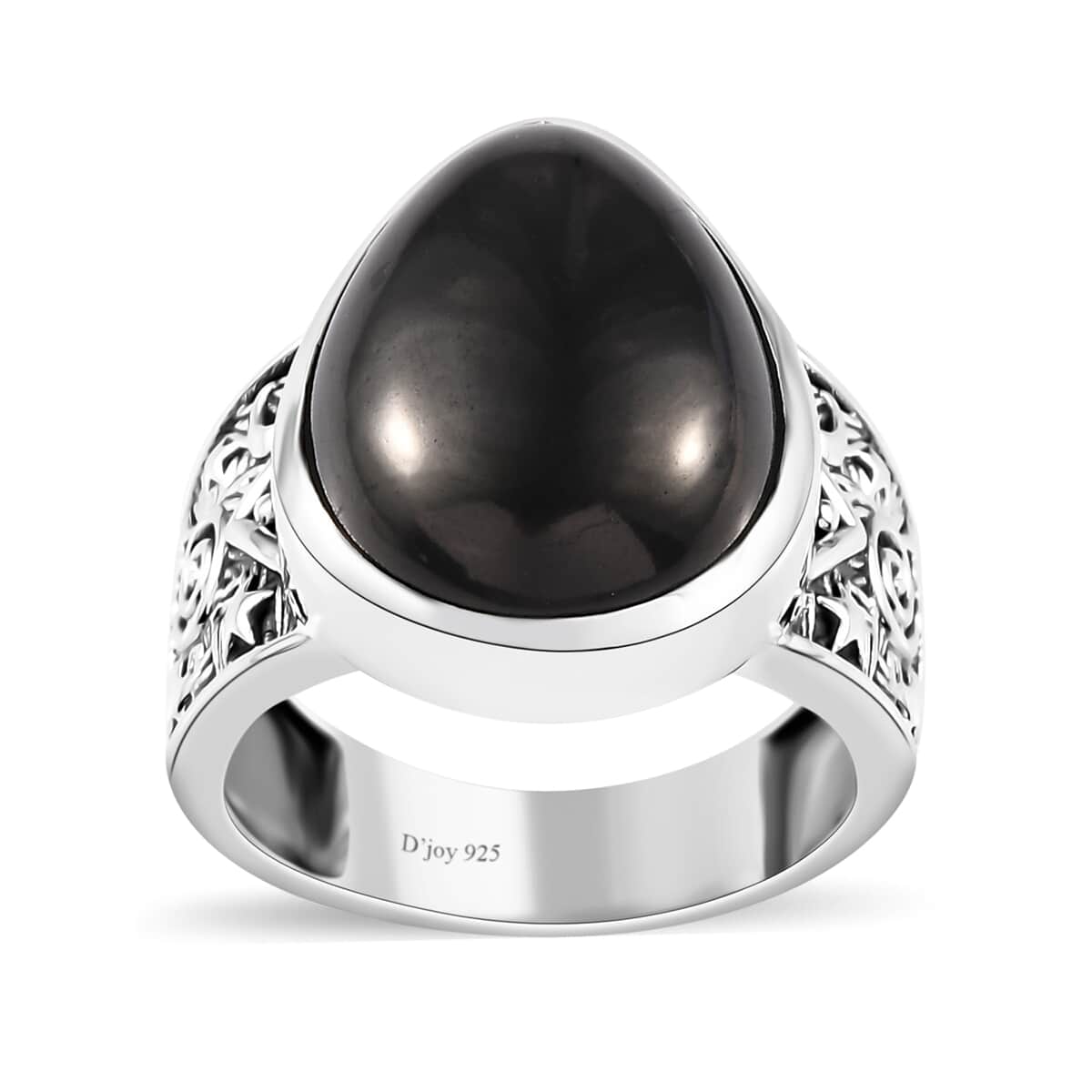 Artisan Crafted Elite Shungite South West Style Celestial Ring in Sterling Silver (Size 10.0) 7.25 ctw image number 0