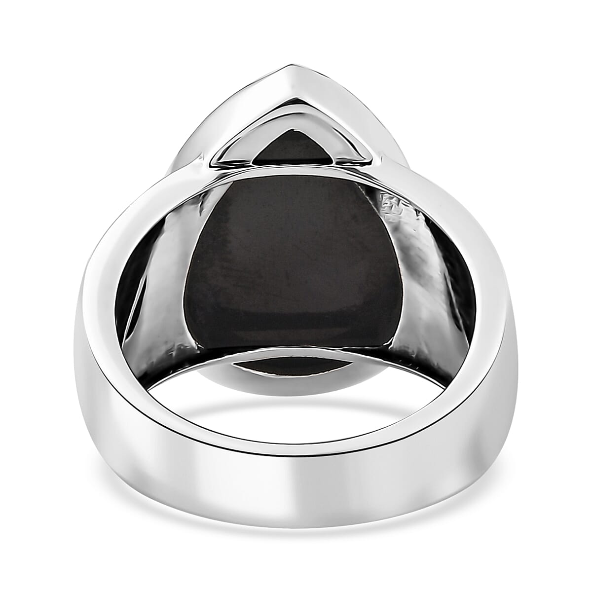 Artisan Crafted Elite Shungite South West Style Celestial Ring in Sterling Silver (Size 10.0) 7.25 ctw