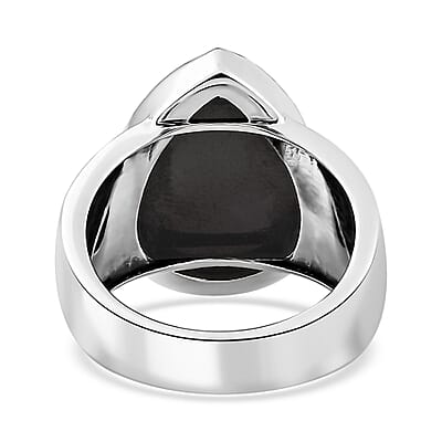 Artisan Crafted Elite Shungite South West Style Celestial Ring in Sterling Silver (Size 10.0) 7.25 ctw