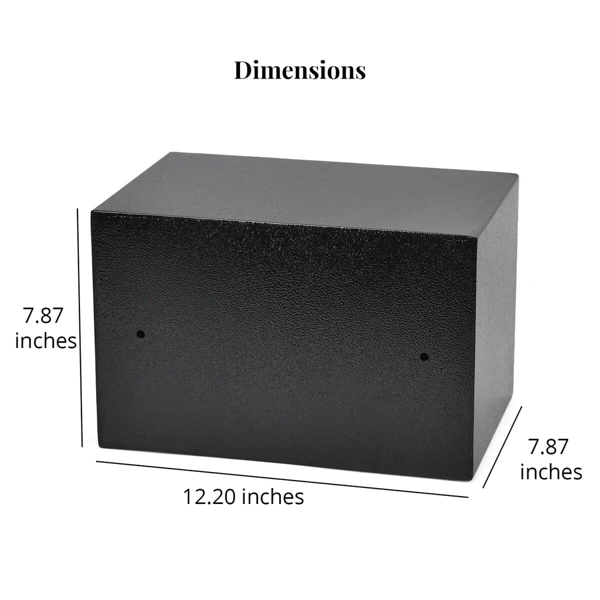 Safe Box with Password Lock and Two Emergency Keys (Powered by 4xAA Batteries) image number 6