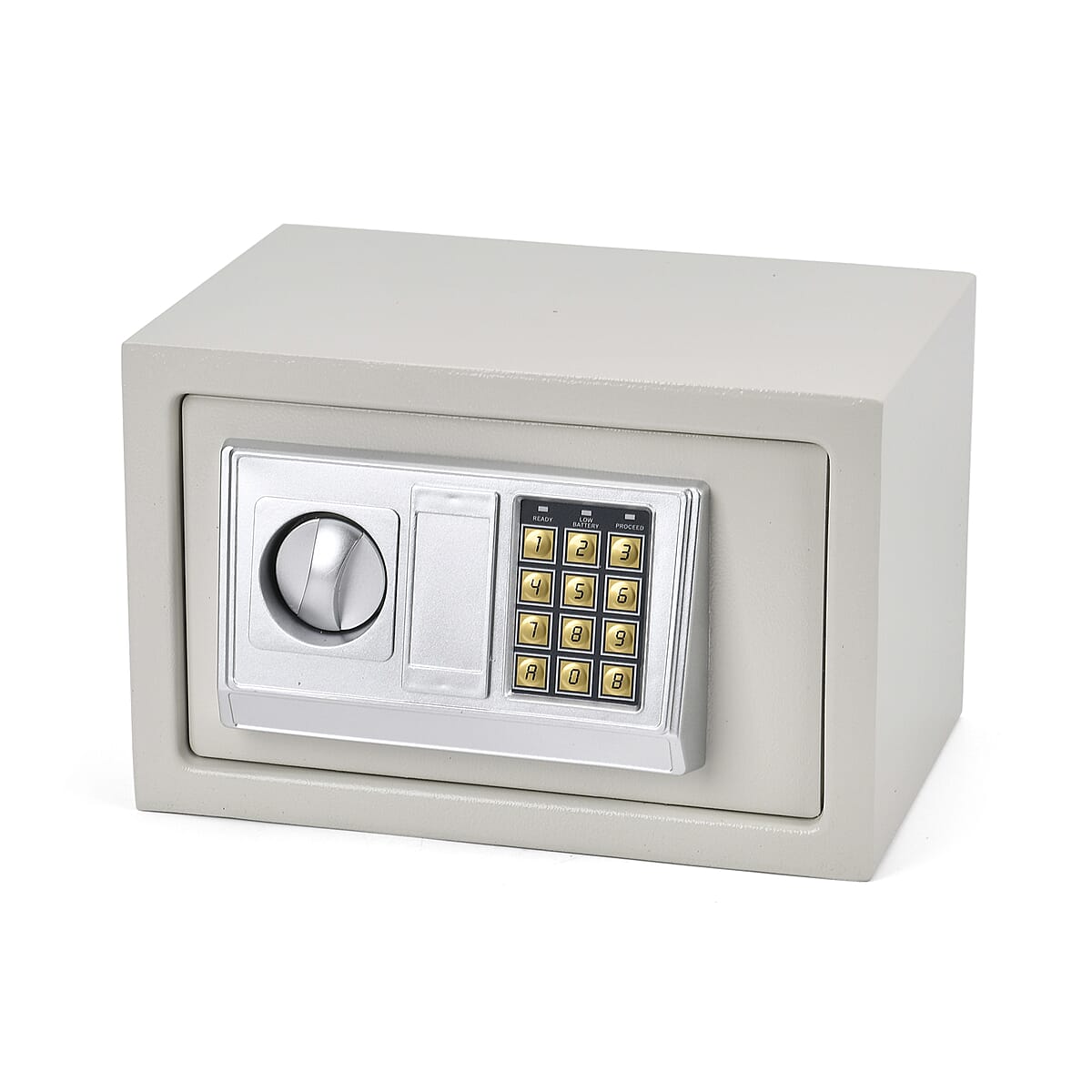 Safe Box with Password Lock and Two Emergency Keys (Powered by 4xAA Batteries) image number 1