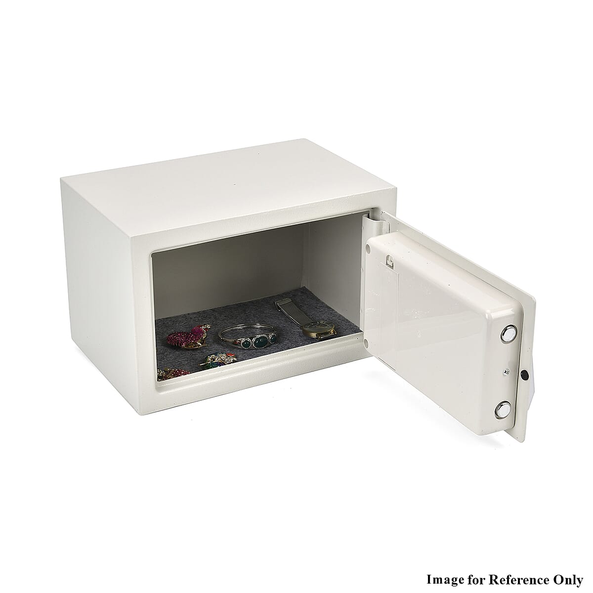 Safe Box with Password Lock and Two Emergency Keys (Powered by 4xAA Batteries) image number 3