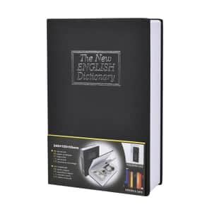 Dictionary Diversion Secret Hidden Safe Storage Book with Password Lock - Black