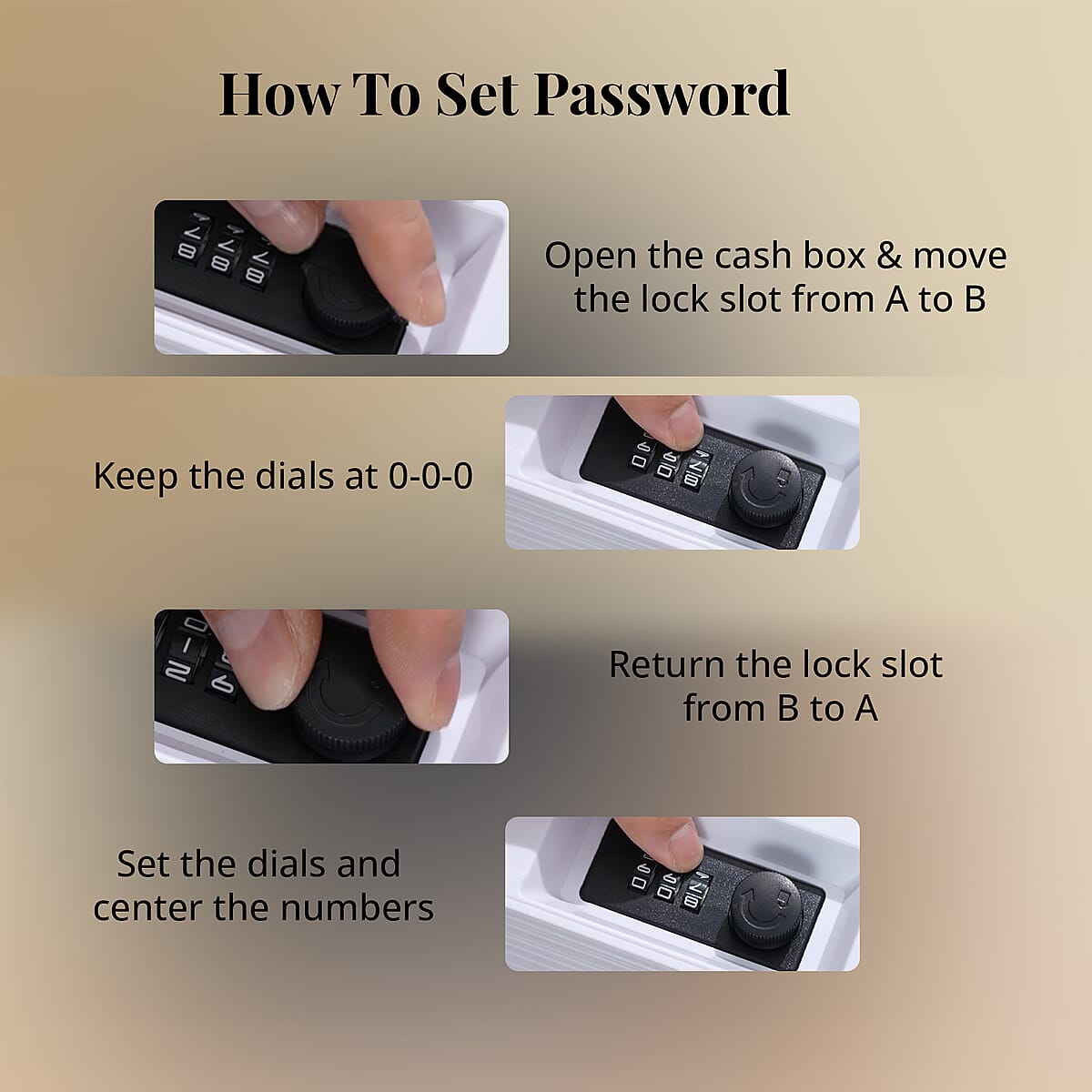 Dictionary Diversion Secret Hidden Safe Storage Book with Password Lock - Black image number 5