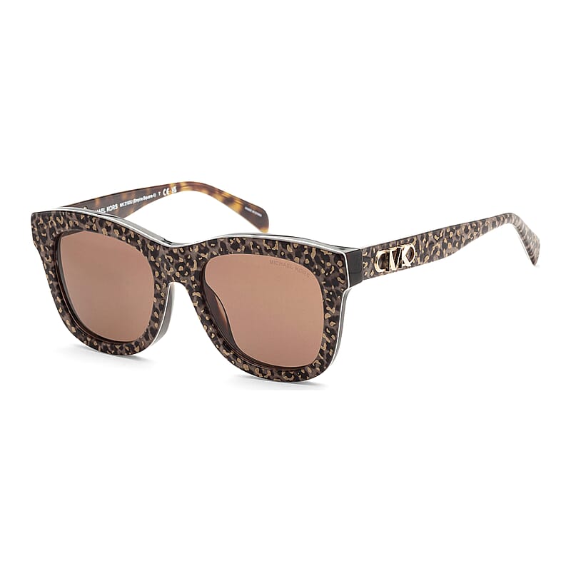 Michael Kors Women's Brown Wayfarer Sunglasses with Protection Case (Ships in 8-10 Business Days)