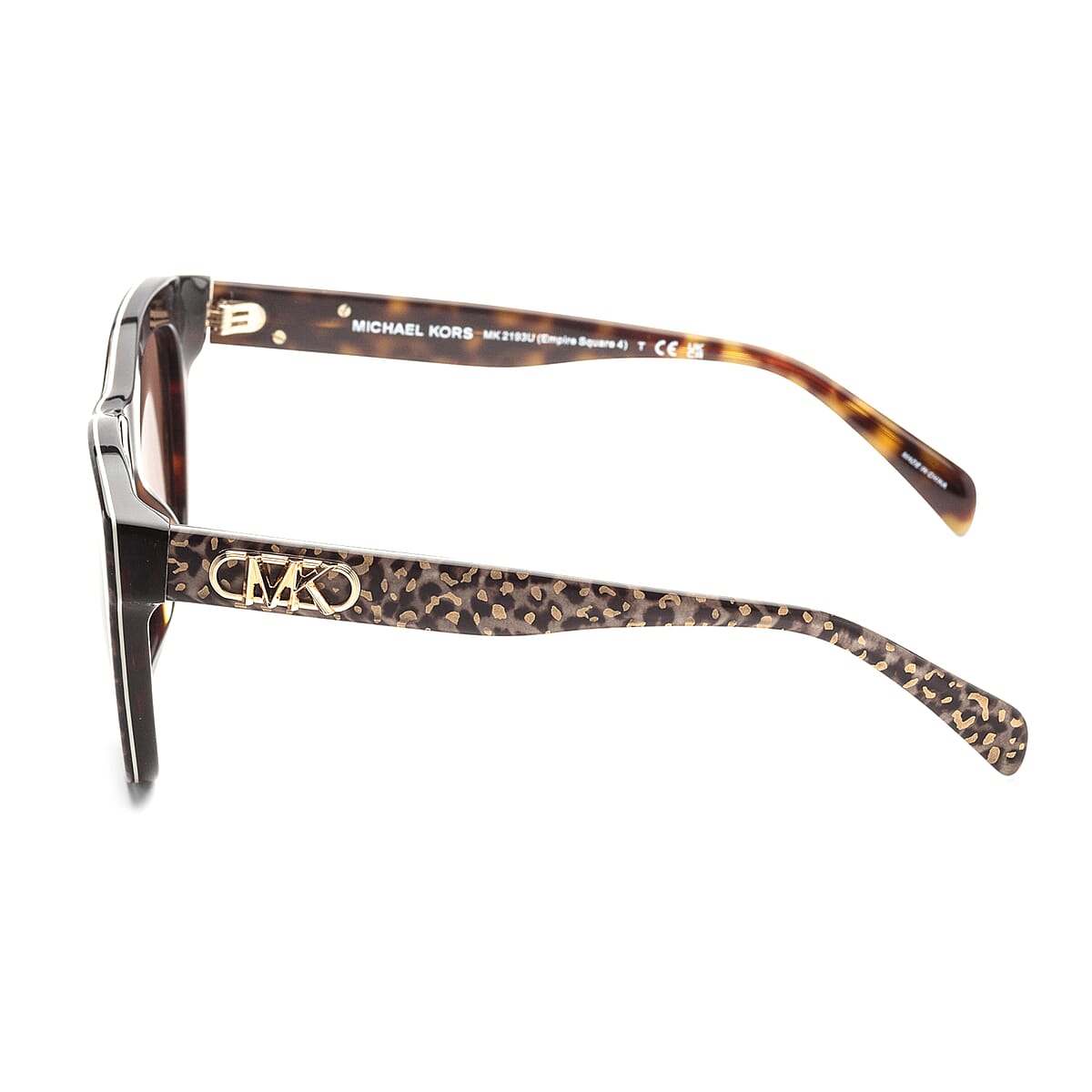 Michael Kors Women's Brown Wayfarer Sunglasses with Protection Case (Ships in 8-10 Business Days) image number 1