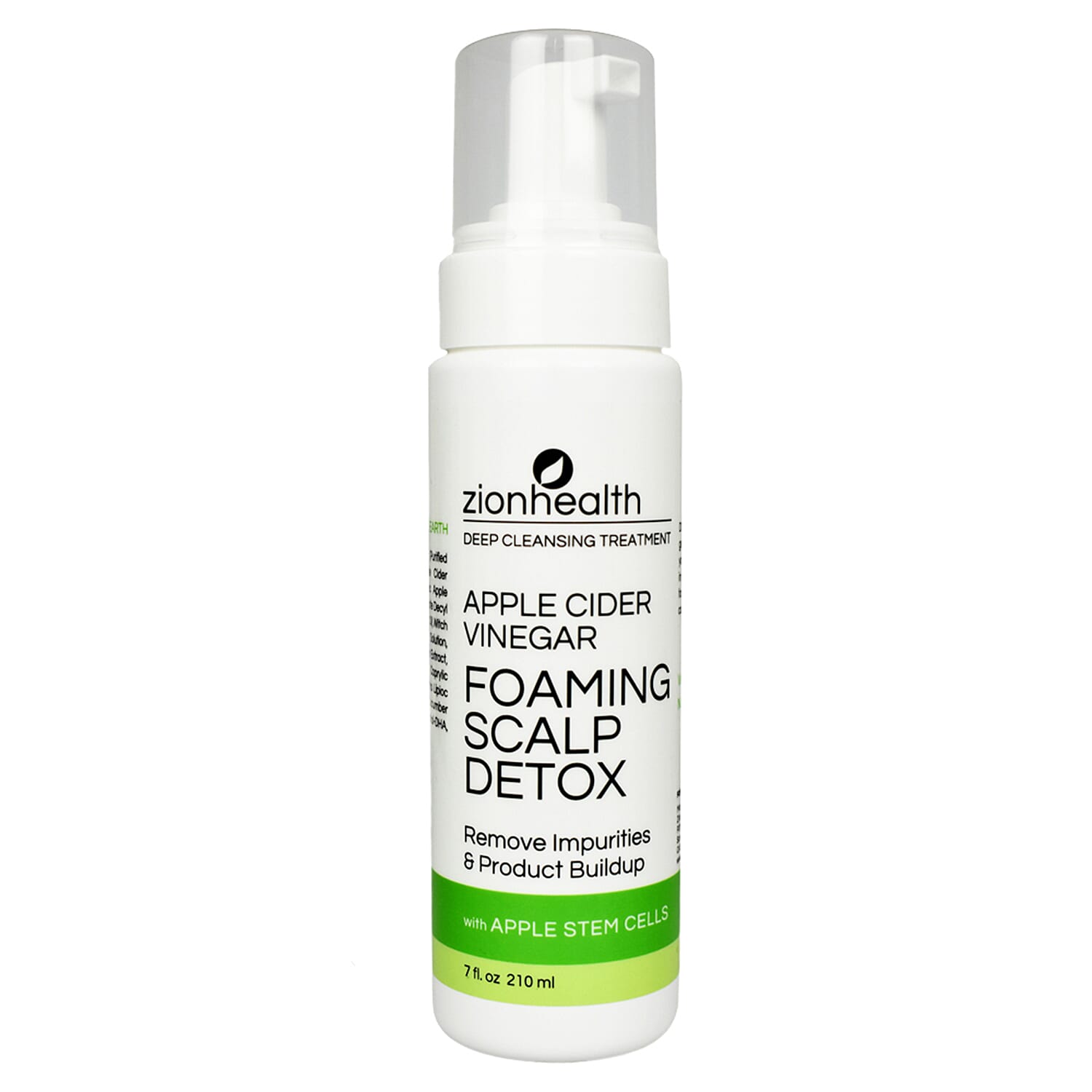 ZionHealth Foaming Scalp Detox with Apple Cider Vinegar & Reishi Mushroom (7oz)